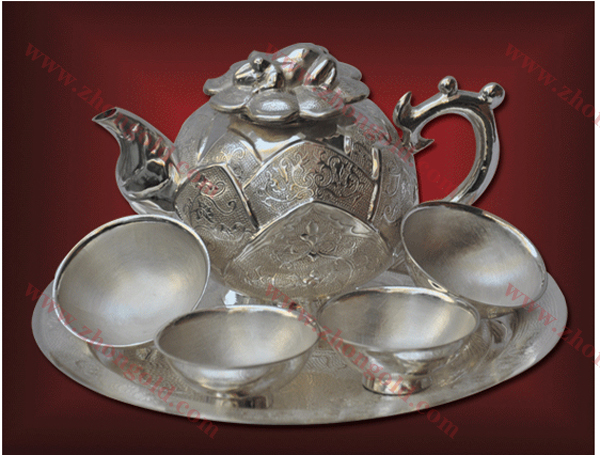 家用金银制品 纯金银茶具套装的文化意蕴与日常美学